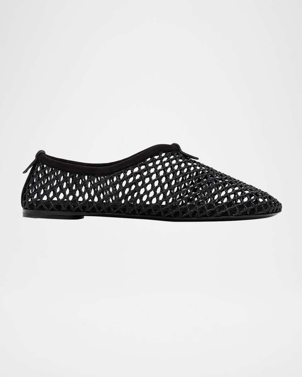 Floaty Fishnet Ballerina Flats